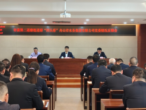 中共舟山市委第二巡察组向市水务集团党委反馈巡察“回头看”意见